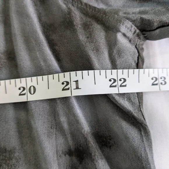 Rails Blouse Women's Large Slate Hillary Crossover Snap Tie-Dye Long Sleeve Top - Picture 15 of 16